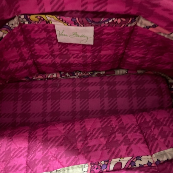 Vera Bradley Paisley Pink Purple Shoulder Bag - Picture 4 of 4